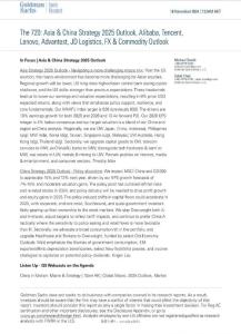 20241118-Goldman Sachs-The 720： Asia & China Strategy 2025 Outlook， Alibaba， Tencent， Lenovo， Advant