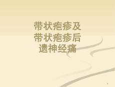 带状疱疹及带状疱疹后神经痛