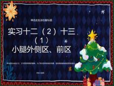 小腿前外侧区解剖及骨延长术