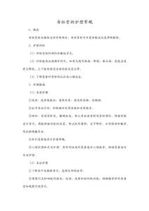 脊柱骨折护理常规
