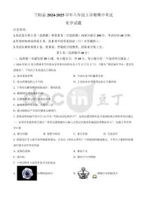 山东省泰安市宁阳县2024-2025学年八年级上学期期中考试化学试题(含答案)