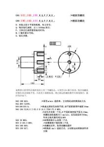 CNC編程-程序端面側面攻螺紋循環G84G88--攻軸向螺紋孔實例帶圖
