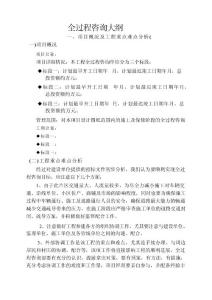 全過(guò)程咨詢大綱（全套）