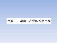 專題3 中國共產黨的發展歷程