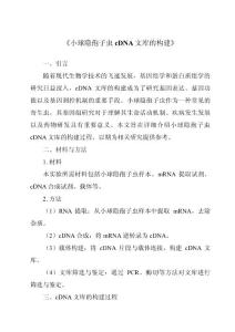《小球隐孢子虫cDNA文库的构建》