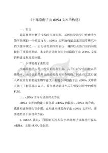 《小球隐孢子虫cDNA文库的构建》