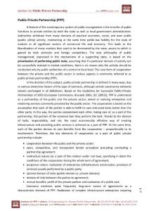 14. Public-Private Partnership (PPP)