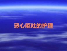 恶心呕吐的护理