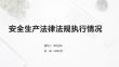 安全生產法律法規執行情況