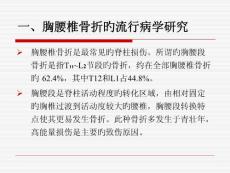 胸腰椎骨折治疗进展