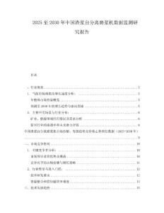 2025至2030年中国渣浆自分离磨浆机数据监测研究报告