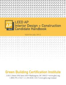 LEED AP 美國綠色建筑認證考試復習材料 ID+C Candidate Handbook