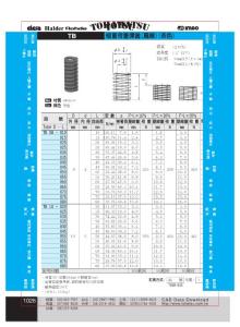 極重荷重彈簧(扁線)(茶色)TB