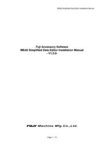 MEdit Setup Manual-ENG