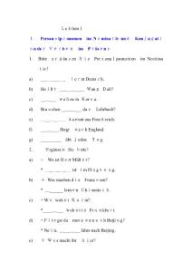 2025年德語第一單元補充練習