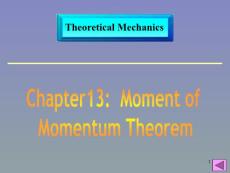 《理论力学》双语教学 第十三章 动量矩定理(87P)