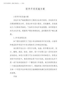 2025年軟件開發實施方案