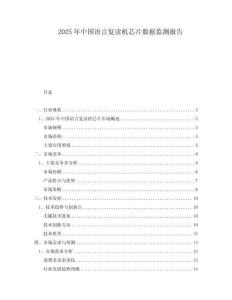 2025年中國語言復(fù)讀機芯片數(shù)據(jù)監(jiān)測報告