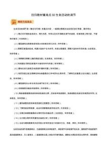 回歸教材重難點(diǎn)03生命活動(dòng)的調(diào)節(jié)-查漏補(bǔ)缺2022年高考生物三輪沖刺過(guò)關(guān)新高考版原卷版