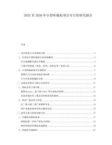 2025至2030年小型吹瓶机项目可行性研究报告