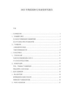 2025年陶瓷展柜行业深度研究报告