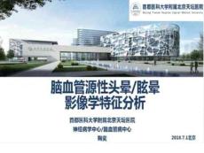 脑源性眩晕影像诊断关键特征探究培训课件