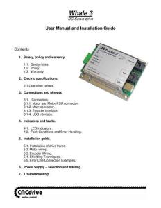 Whale3_manual安装调试说明书手册