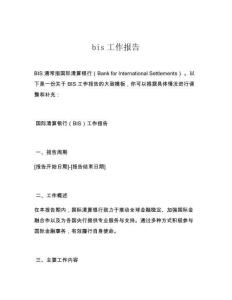 bis工作報告