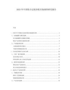 2025年中国组合过线导轮市场调查研究报告