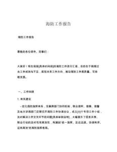 海防工作报告