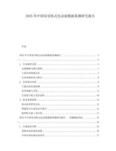 2025年中国双导轨式电动窗数据监测研究报告