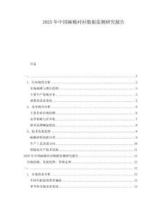 2025年中国麻棉衬衫数据监测研究报告