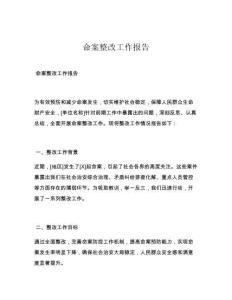 命案整改工作报告