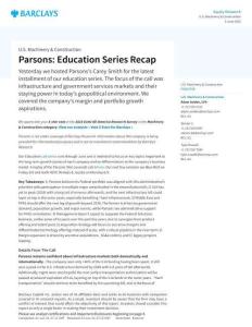 【巴克莱-2025研究报告】帕森斯：教育系列回顾