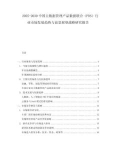 2025-2030中国主数据管理产品数据联合（PDS）行业市场发展趋势与前景展望战略研究报告