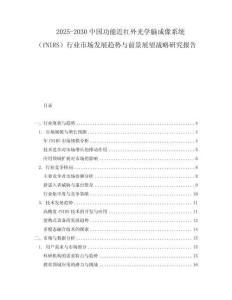 2025-2030中国功能近红外光学脑成像系统（fNIRS）行业市场发展趋势与前景展望战略研究报告
