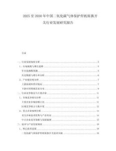2025至2030年中国二氧化碳气体保护焊机转换开关行业发展研究报告