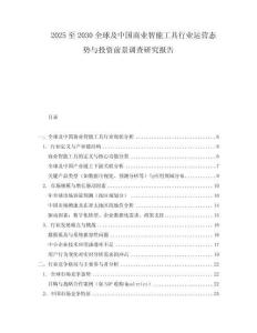 2025至2030全球及中国商业智能工具行业运营态势与投资前景调查研究报告