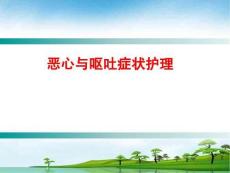 恶心和呕吐护理