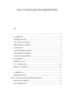 2025年中國尼龍過膠手袋市場調查研究報告