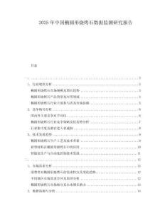 2025年中國橢圓形燒烤石數據監測研究報告