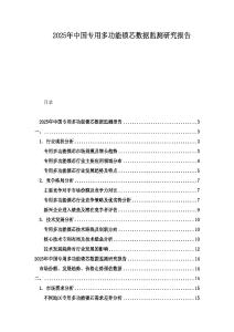 2025年中國專用多功能鎖芯數據監測研究報告