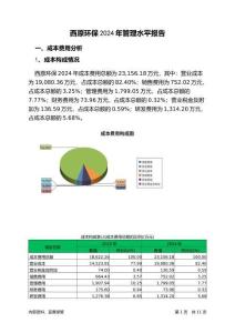 西原環(huán)保2024年管理水平報(bào)告