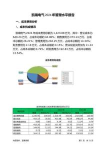 凱瑞電氣2024年管理水平報告