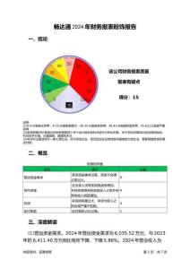 暢達通2024年財務報表粉飾報告