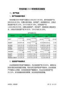 華光環(huán)能2024年財(cái)務(wù)狀況報(bào)告