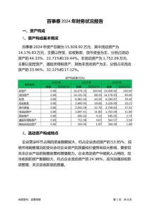 百事泰2024年財(cái)務(wù)狀況報(bào)告
