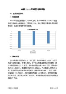 中房52024年經(jīng)營成果報(bào)告