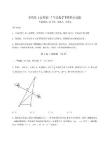 2025年鲁教版（五四制）7年级数学下册期末试题附答案详解【黄金题型】
