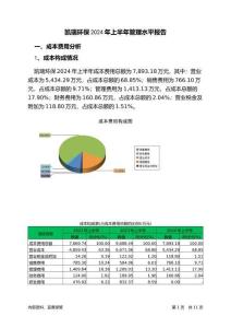 凱瑞環(huán)保2024年上半年管理水平報告